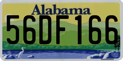 AL license plate 56DF166