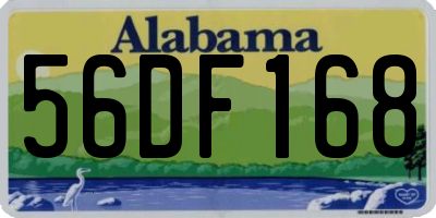 AL license plate 56DF168