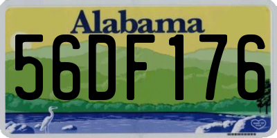AL license plate 56DF176