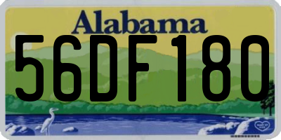 AL license plate 56DF180