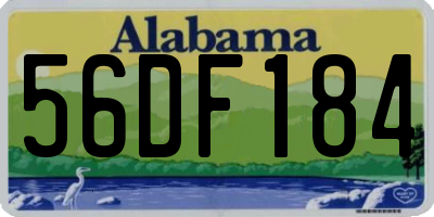 AL license plate 56DF184