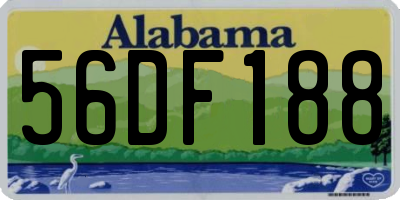 AL license plate 56DF188