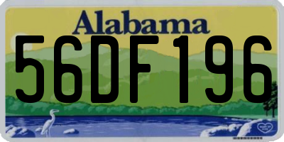 AL license plate 56DF196