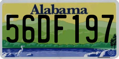 AL license plate 56DF197