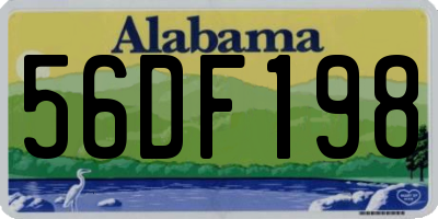 AL license plate 56DF198
