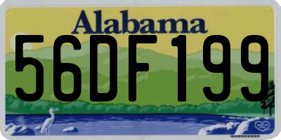 AL license plate 56DF199