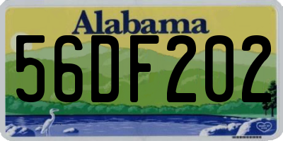 AL license plate 56DF202