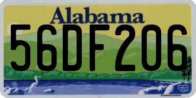 AL license plate 56DF206