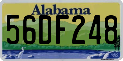AL license plate 56DF248