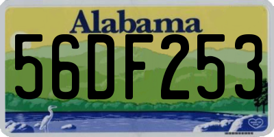 AL license plate 56DF253