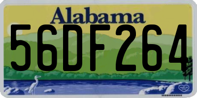 AL license plate 56DF264