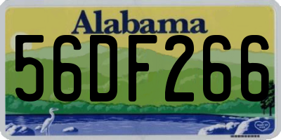 AL license plate 56DF266