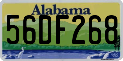 AL license plate 56DF268
