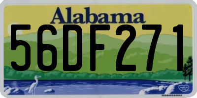 AL license plate 56DF271