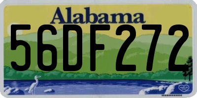 AL license plate 56DF272