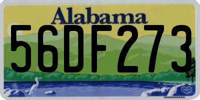 AL license plate 56DF273