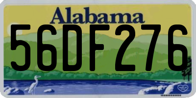 AL license plate 56DF276