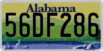 AL license plate 56DF286