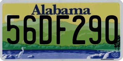 AL license plate 56DF290