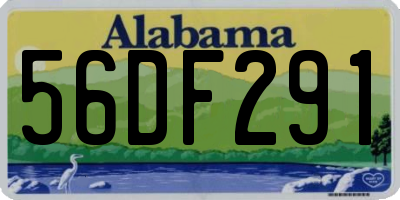 AL license plate 56DF291
