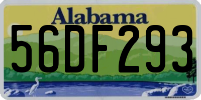 AL license plate 56DF293