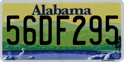 AL license plate 56DF295