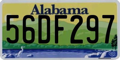AL license plate 56DF297