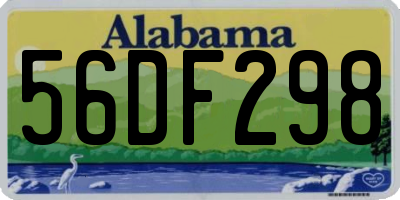 AL license plate 56DF298