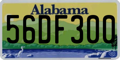 AL license plate 56DF300