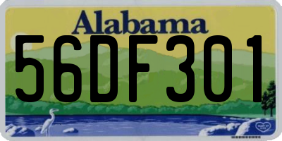 AL license plate 56DF301