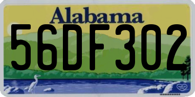 AL license plate 56DF302
