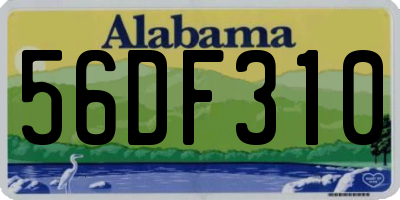 AL license plate 56DF310