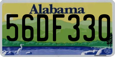 AL license plate 56DF330
