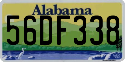 AL license plate 56DF338