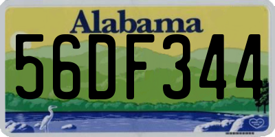 AL license plate 56DF344
