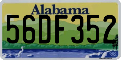 AL license plate 56DF352