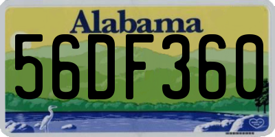 AL license plate 56DF360