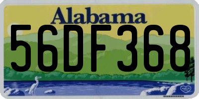 AL license plate 56DF368