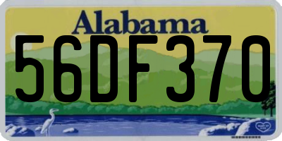 AL license plate 56DF370