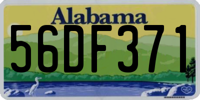 AL license plate 56DF371