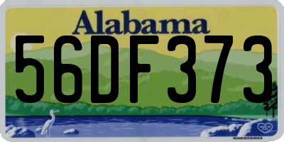 AL license plate 56DF373