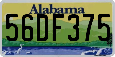 AL license plate 56DF375