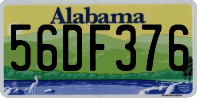 AL license plate 56DF376