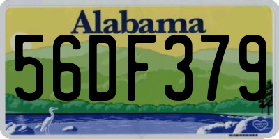 AL license plate 56DF379