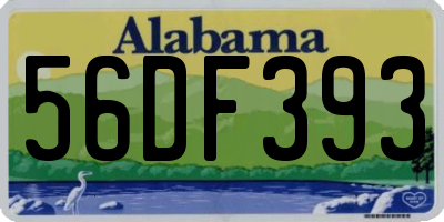 AL license plate 56DF393
