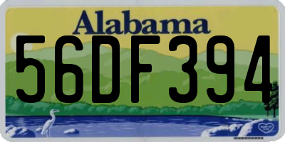 AL license plate 56DF394