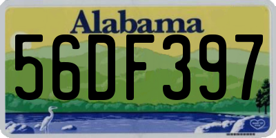 AL license plate 56DF397
