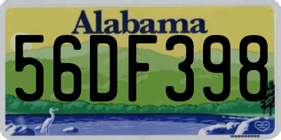 AL license plate 56DF398