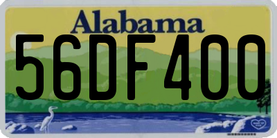 AL license plate 56DF400