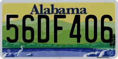 AL license plate 56DF406